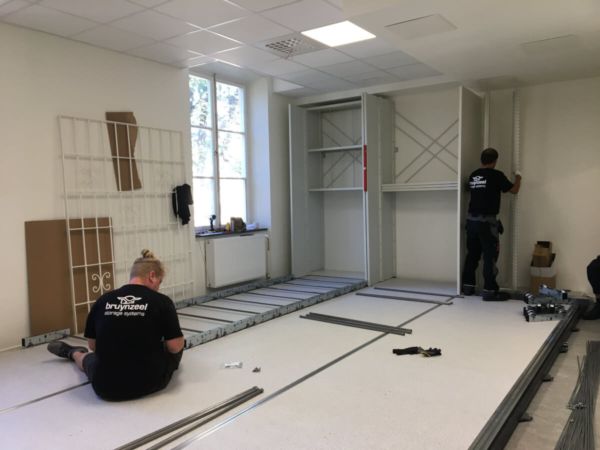 Museets nya konstmagasin under uppbyggnad